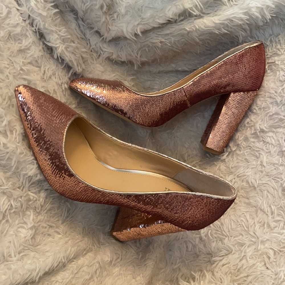 Badgley Mischka Sequin Heels